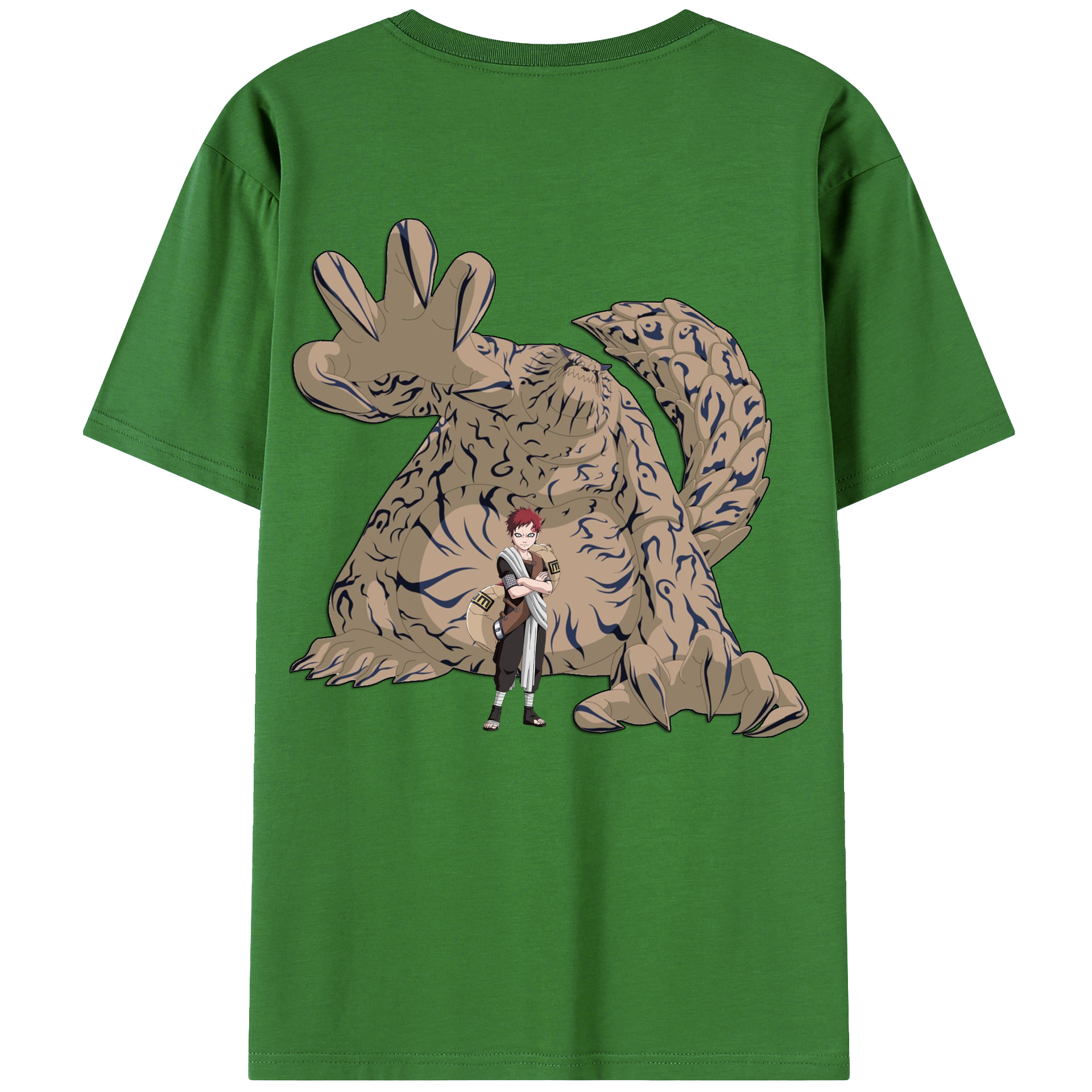 （画像用） NARUTO -ナルト- ガアラ Gaara レディース半袖Tシャツ(バックプリント)
